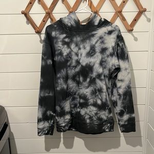 lululemon athletica Black and White Tie-Dye Hoodie